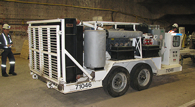 Diesel powered trailer